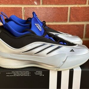 New Adidas Dame 9 Silver Blue Black Mens Basketball Sneakers Shoes